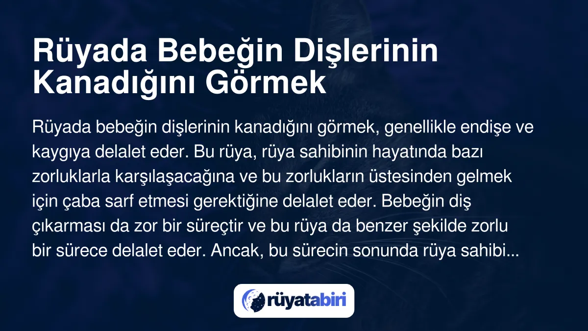 Kanadığını görmek ne anlama gelir?